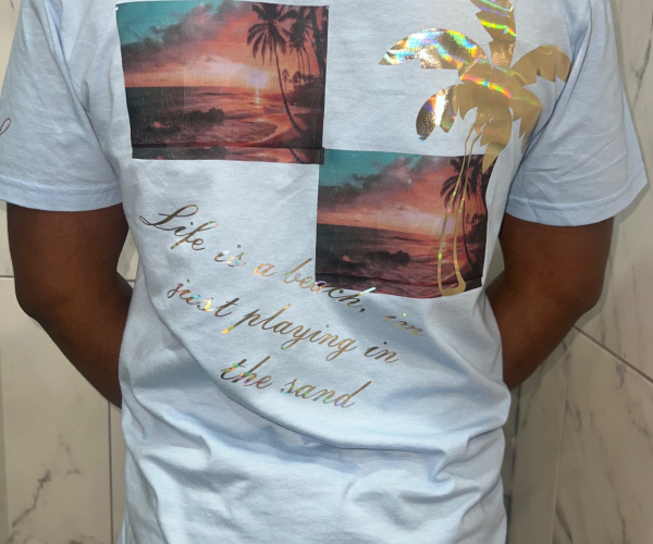 Harlem Leaks Beach Graphic T