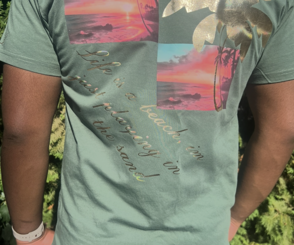 Harlem Leaks Beach Graphic T (Green) 