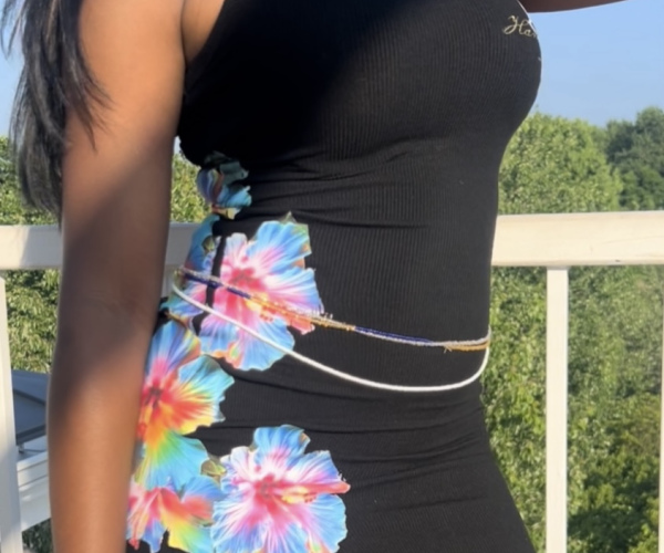 Harlem Leaks Rainbow Hibiscus Dress 🌺